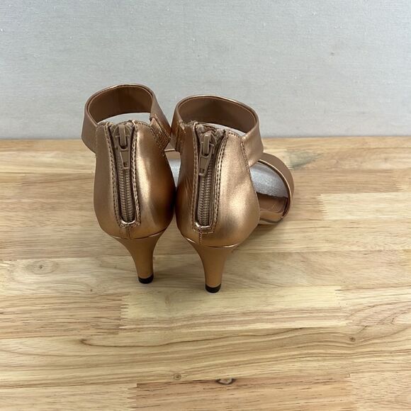 Style & Co Paycee Two-Piece Dress Sandals- Rose Gold Shine- Various Sizes - Picture 3 of 7